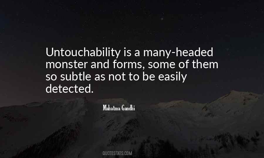Quotes About Untouchability #225598