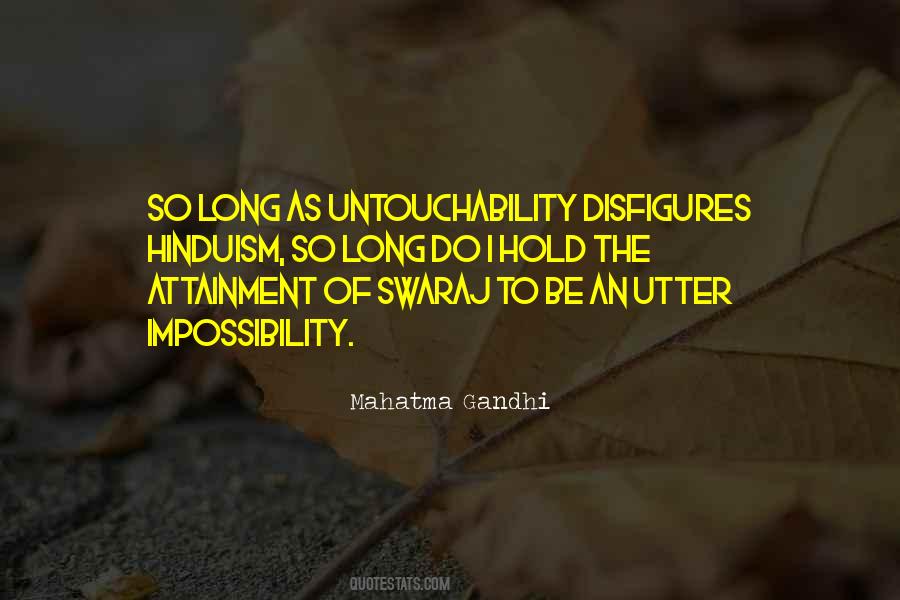 Quotes About Untouchability #436687