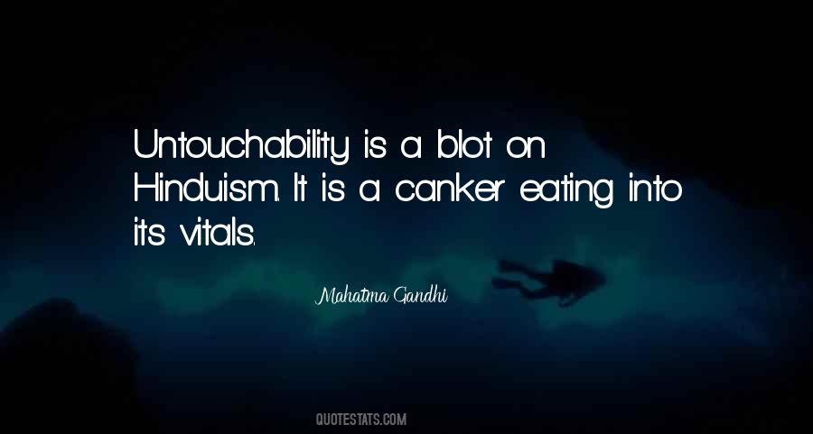 Quotes About Untouchability #55878