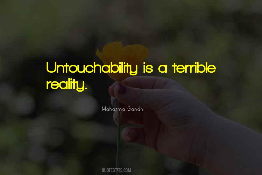 Quotes About Untouchability #819321