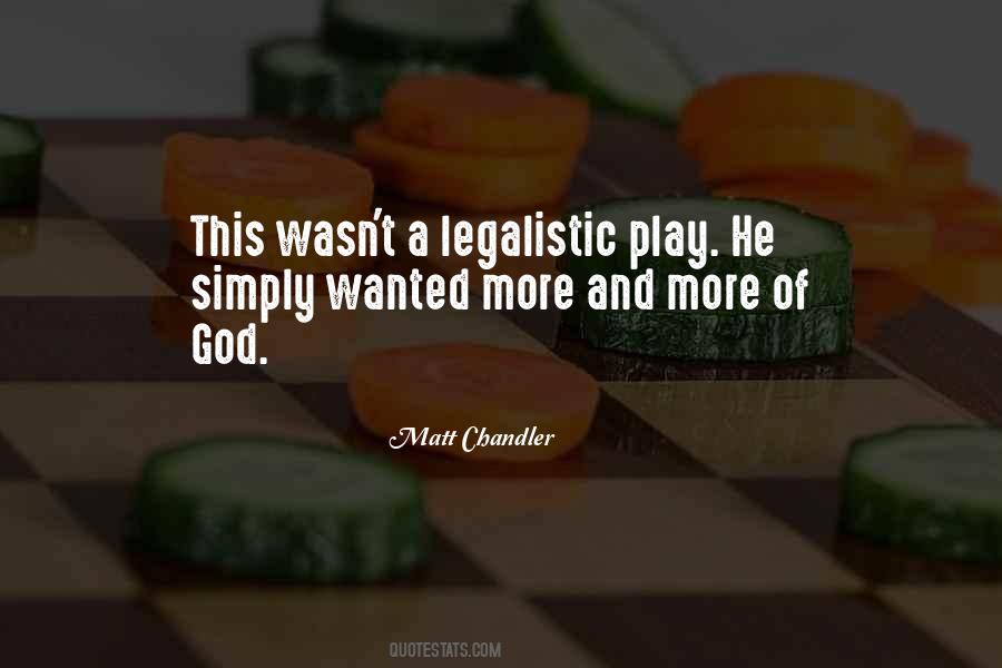 Legalistic Quotes #583180
