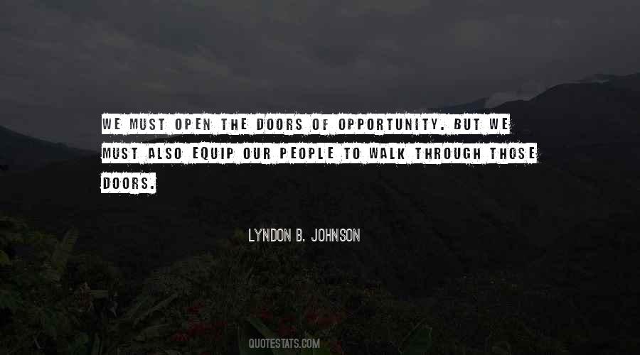 Quotes About Doors Of Opportunity #169606
