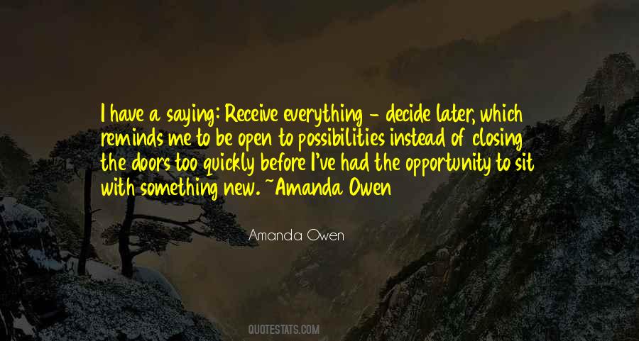 Quotes About Doors Of Opportunity #1743097