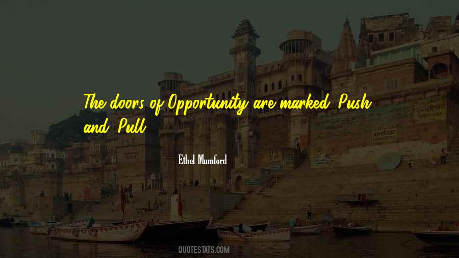 Quotes About Doors Of Opportunity #257293