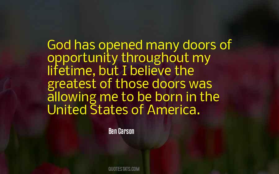 Quotes About Doors Of Opportunity #409585