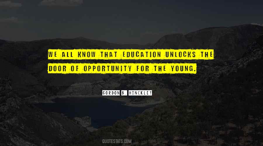 Quotes About Door Of Opportunity #1733389