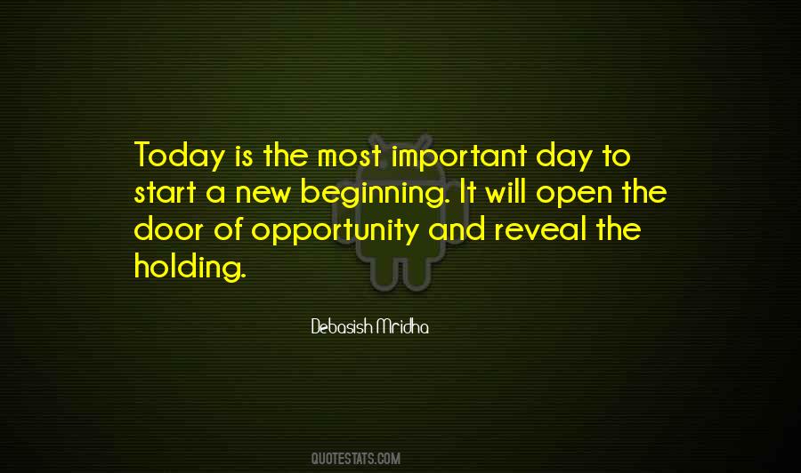 Quotes About Door Of Opportunity #418459