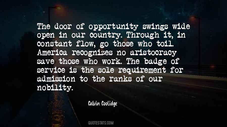 Quotes About Door Of Opportunity #725000