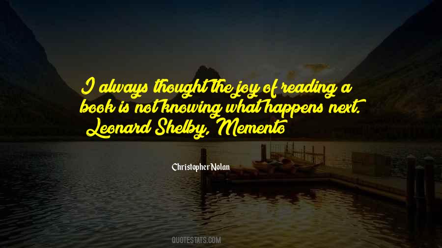 Leonard Shelby Quotes #27928