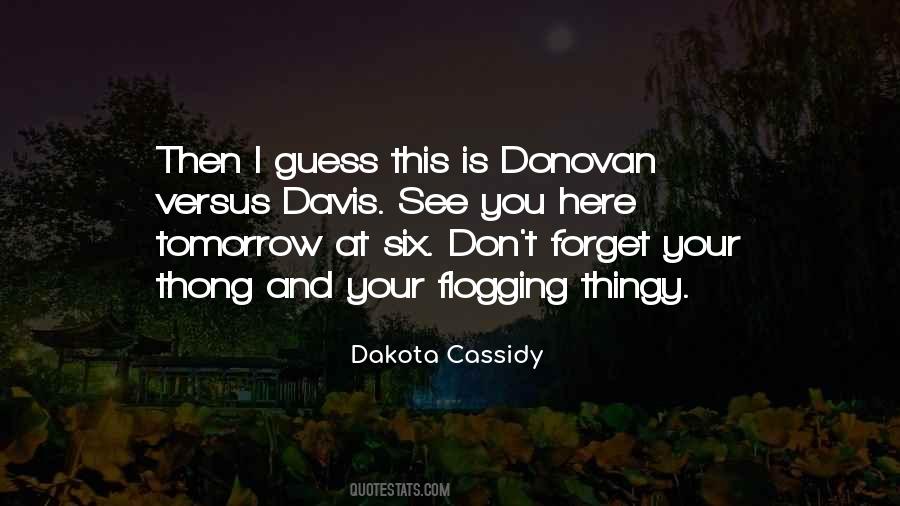 Quotes About Donovan #82590