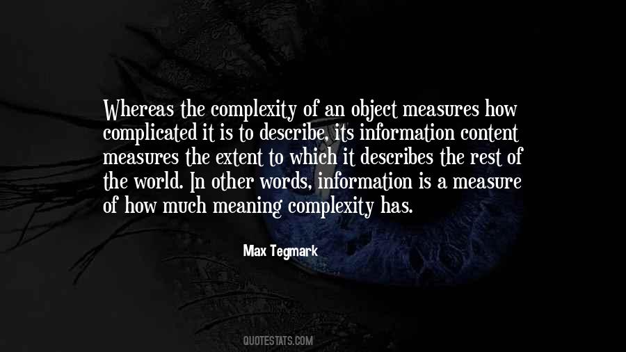 Quotes About Tegmark #1236855