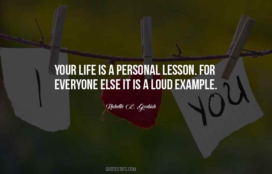 Lesson For Life Quotes #183248