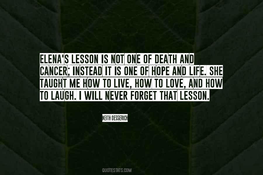 Lesson Taught Quotes #1179131