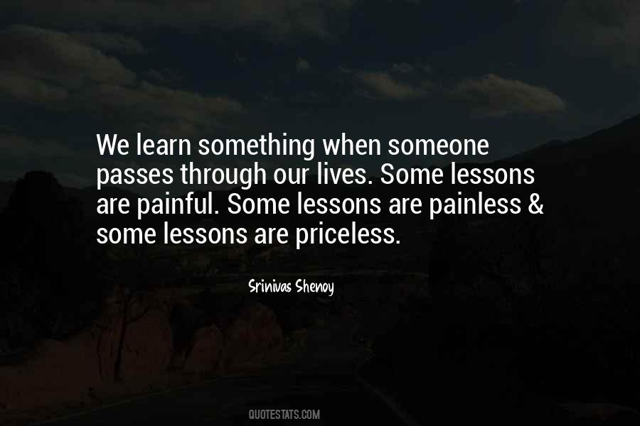 Lessons We Learn Quotes #123798