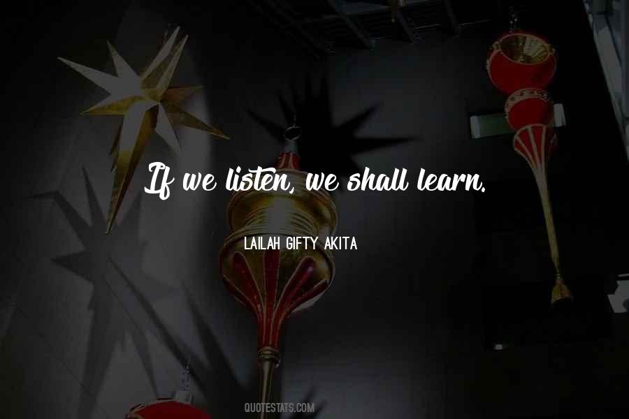Lessons We Learn Quotes #595188