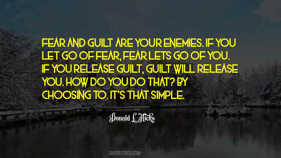 Let Go Of Fear Quotes #1585290