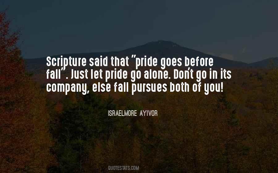Let Go Of Pride Quotes #171997