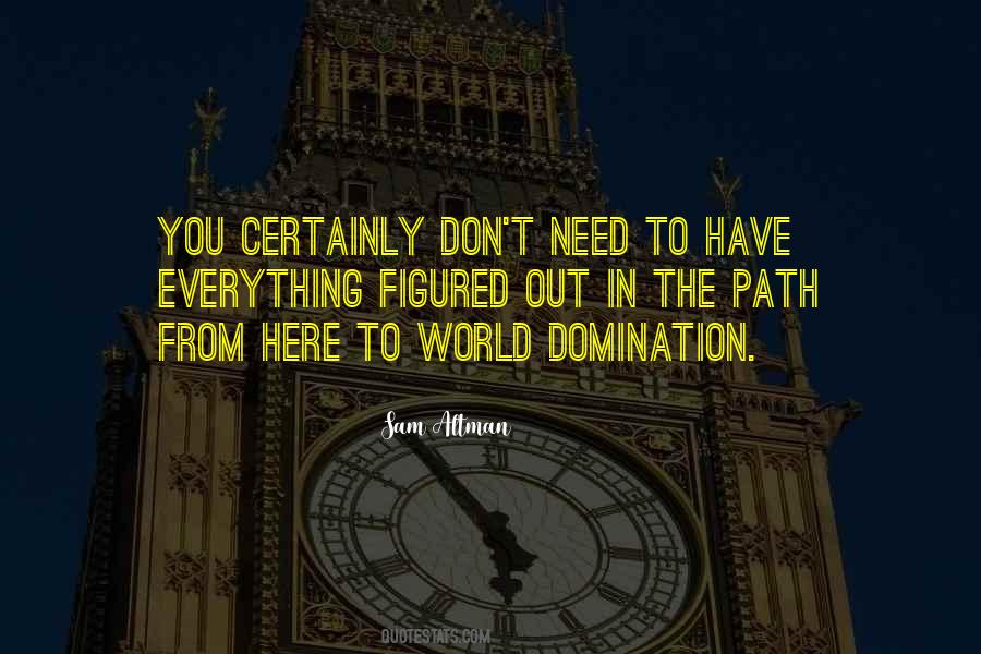 Quotes About Domination #1726553