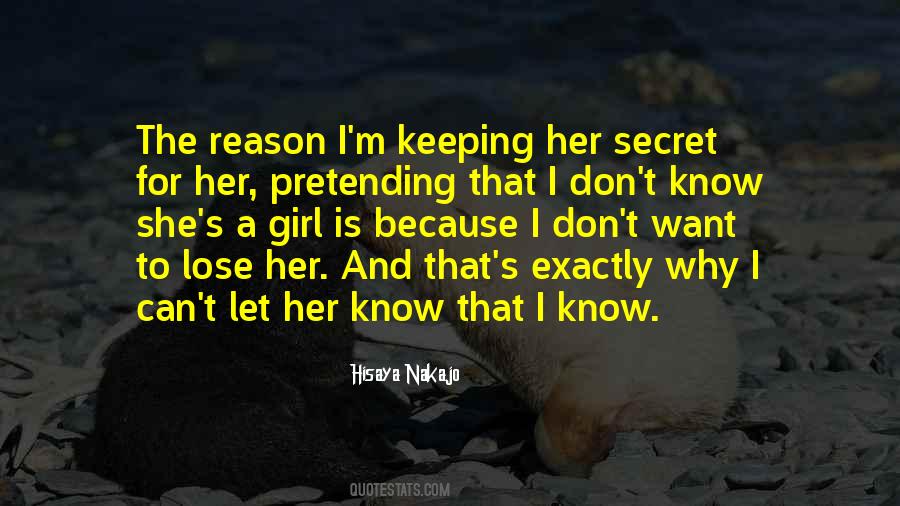 Let Her Know Quotes #1158902