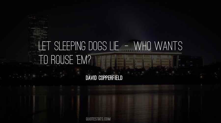 Let Sleeping Dogs Lie Quotes #1092278