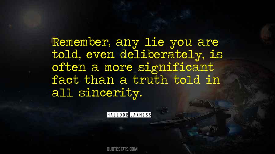 Let The Truth Be Told Quotes #82814