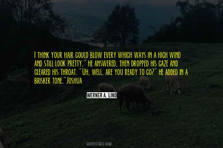 Let The Wind Blow Through Your Hair Quotes #1783991
