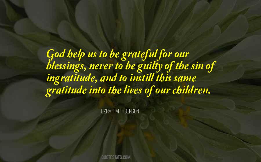 Let Us Be Grateful Quotes #9550