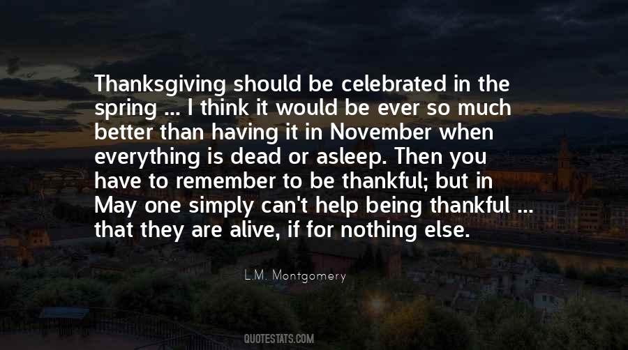 Let Us Be Thankful Quotes #69768
