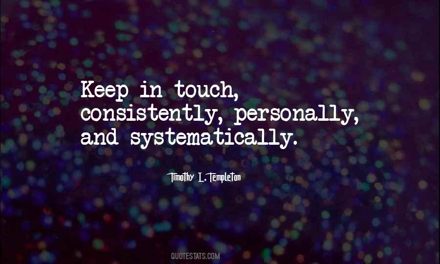 Let's Keep In Touch Quotes #25406