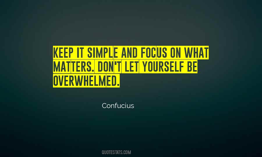 Let's Keep It Simple Quotes #1090599