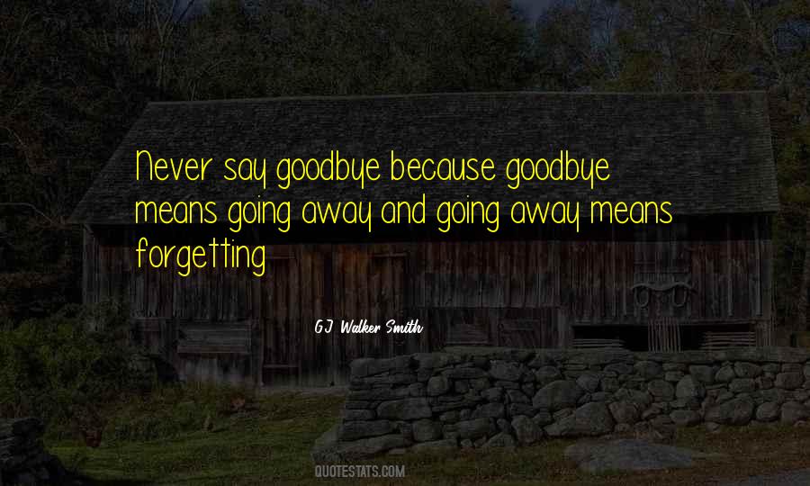 Let's Not Say Goodbye Quotes #202284