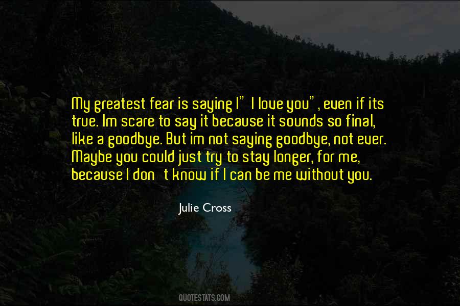 Let's Not Say Goodbye Quotes #215378
