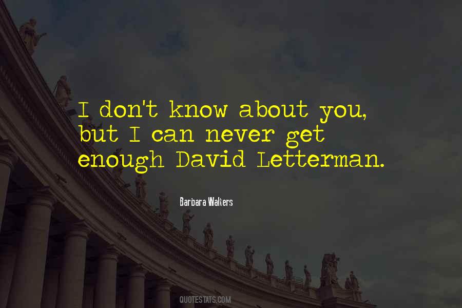 Letterman Quotes #1197194