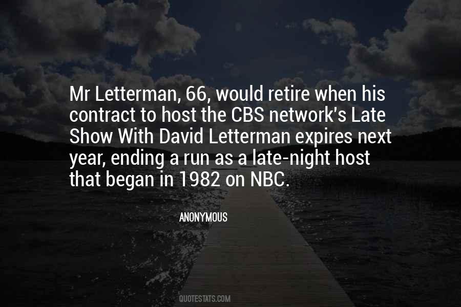 Letterman Quotes #1460463