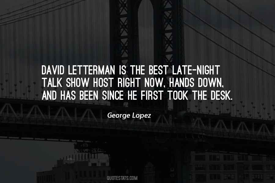 Letterman Quotes #1680551