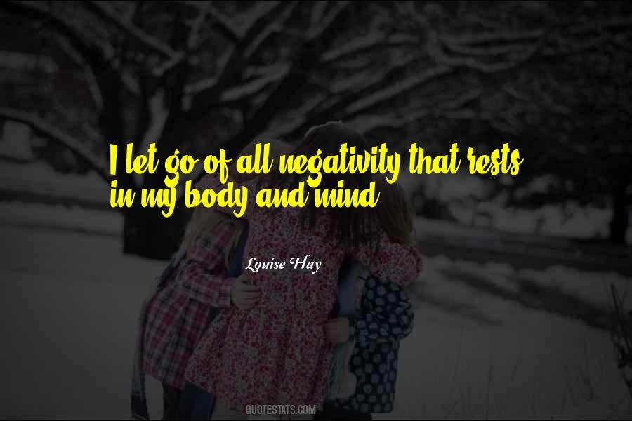 Letting Go Negativity Quotes #1097615