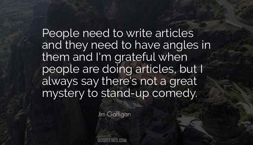 Quotes About Doing Stand Up Comedy #146005