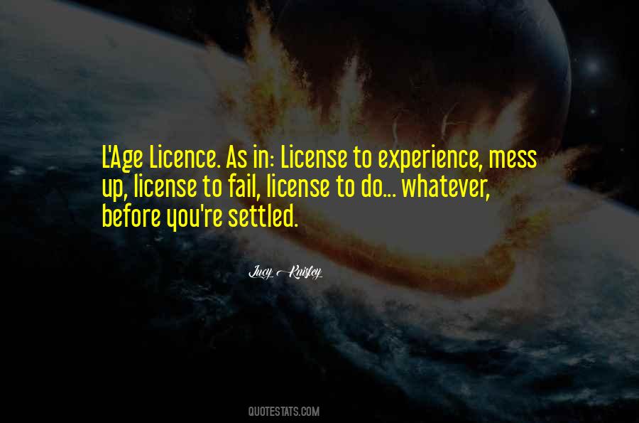 Licence Quotes #570616