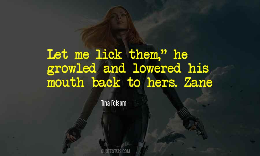 Lick Me All Over Quotes #123737