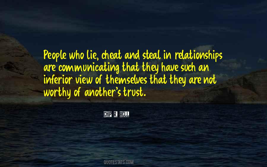 Lie And Cheat Quotes #1750557