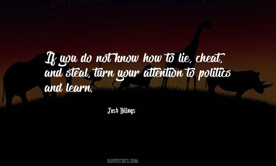 Lie And Politics Quotes #1107009