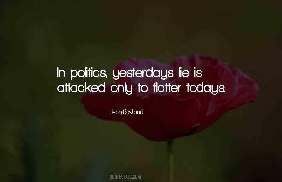 Lie And Politics Quotes #1209229