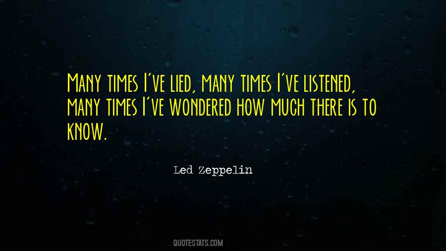 Lied Too Quotes #187218