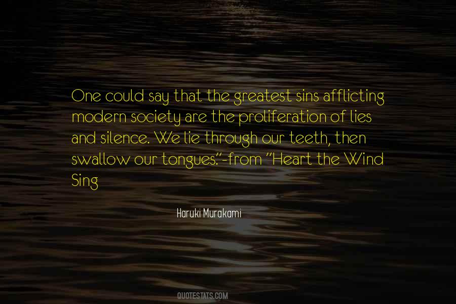 Lies And Silence Quotes #1825659