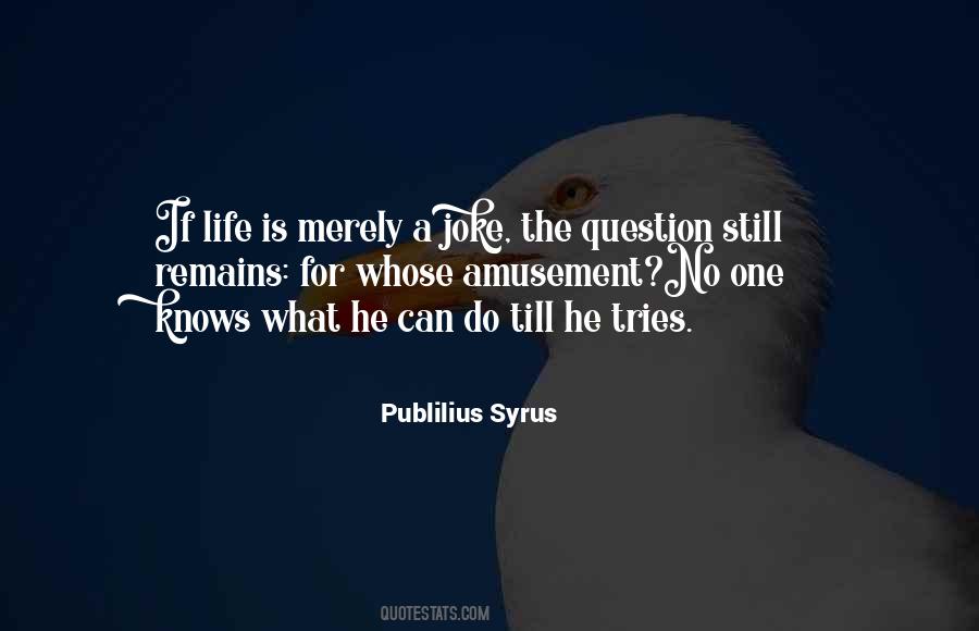 Life Amusement Quotes #1091422