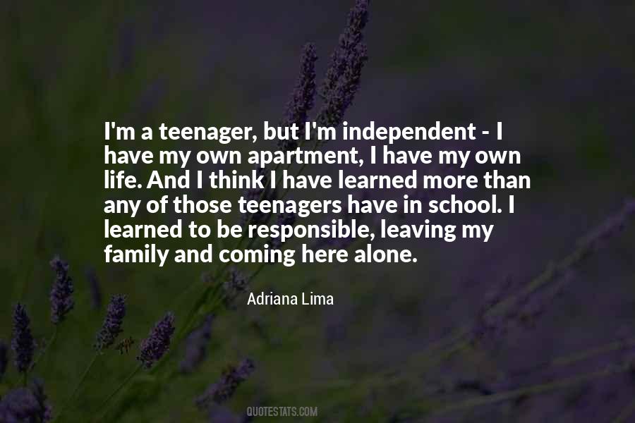 Life As A Teenager Quotes #420417