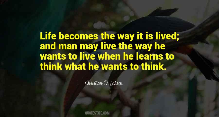 Life Becomes Quotes #891894