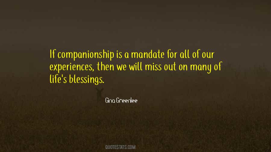 Life Companionship Quotes #1347921