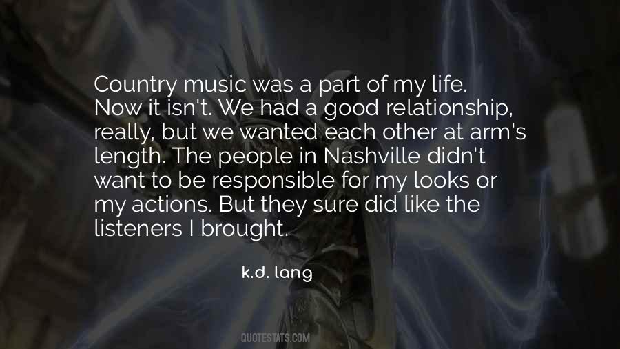 Life Country Music Quotes #1454643