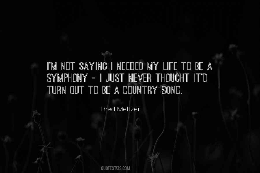 Life Country Song Quotes #200804